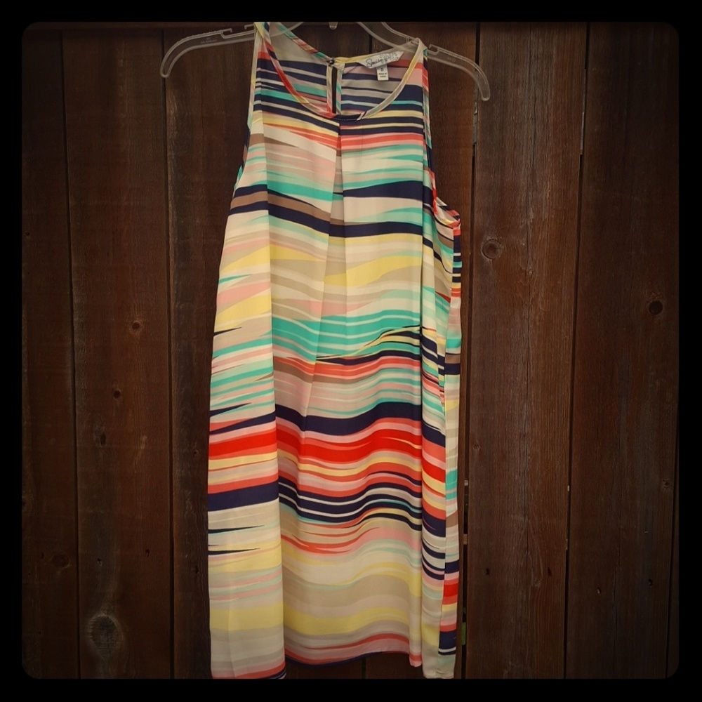 Multicolored Shift Dress