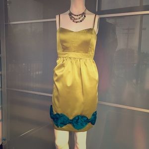 Silk party dress by Phoebe Couture