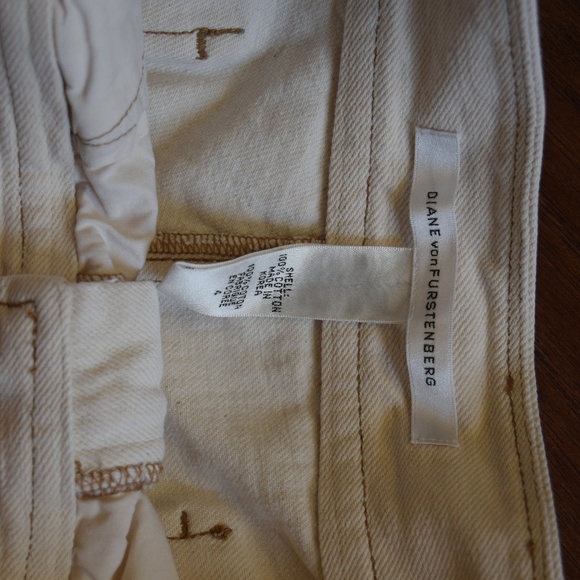 [Diane von Furstenberg] Shorts Cream Size 4 NWOT - Picture 4 of 5