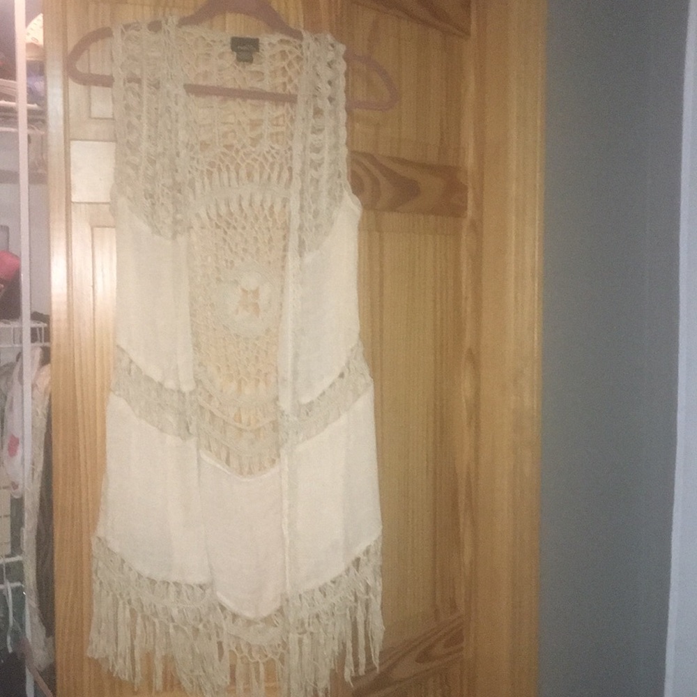Boho long vest