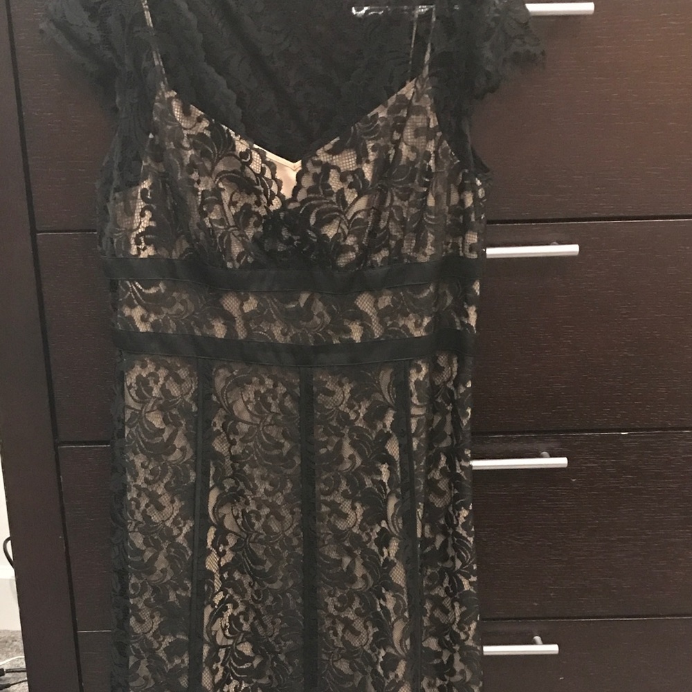 Black lace dress