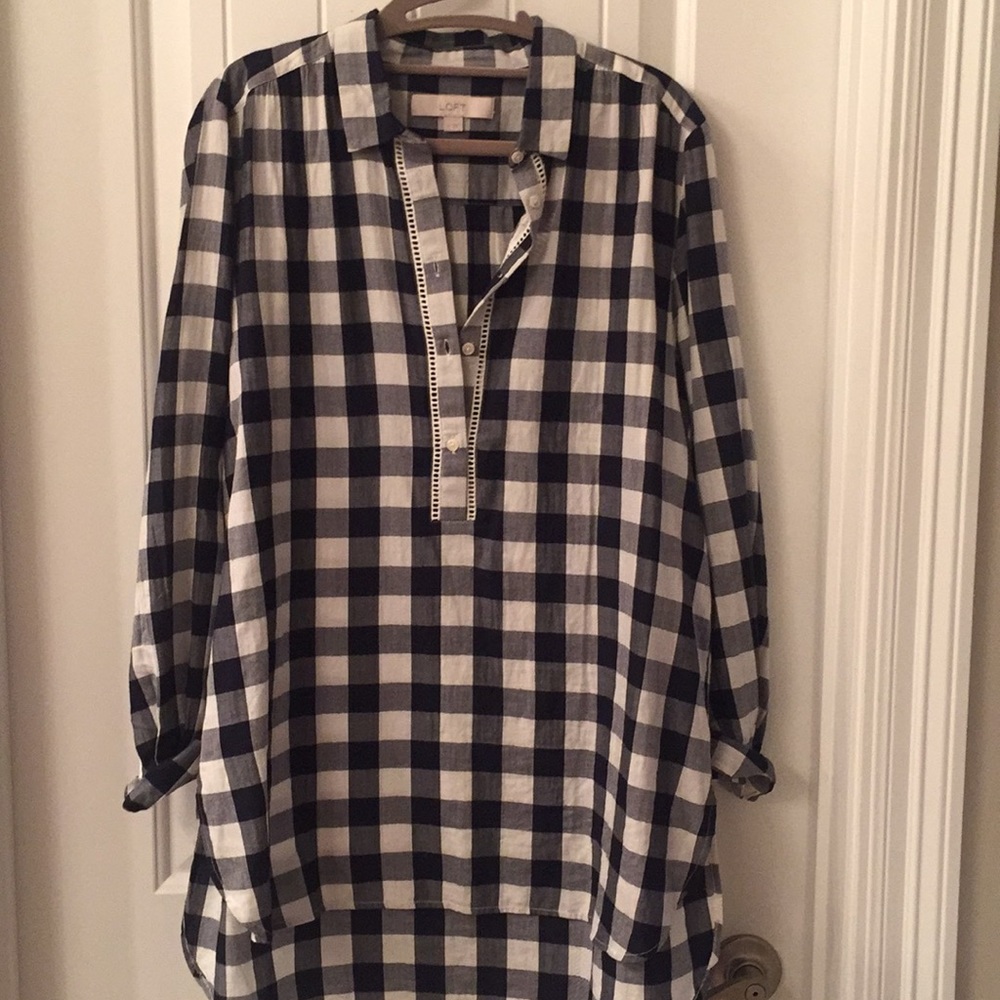 LOFT flannel tunic