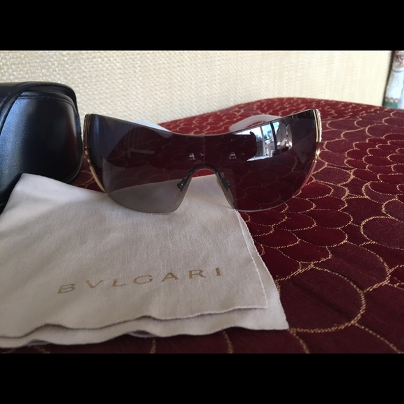 BVLGARI Authentic Rimless Shield Sunglasses main image 4