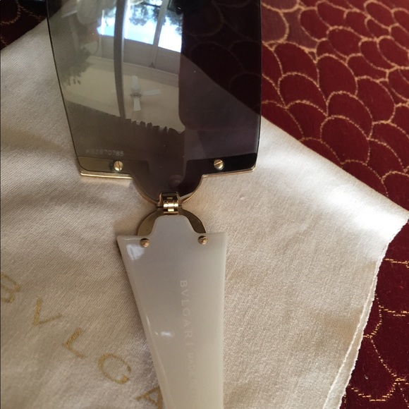 BVLGARI Authentic Rimless Shield Sunglasses main image 6