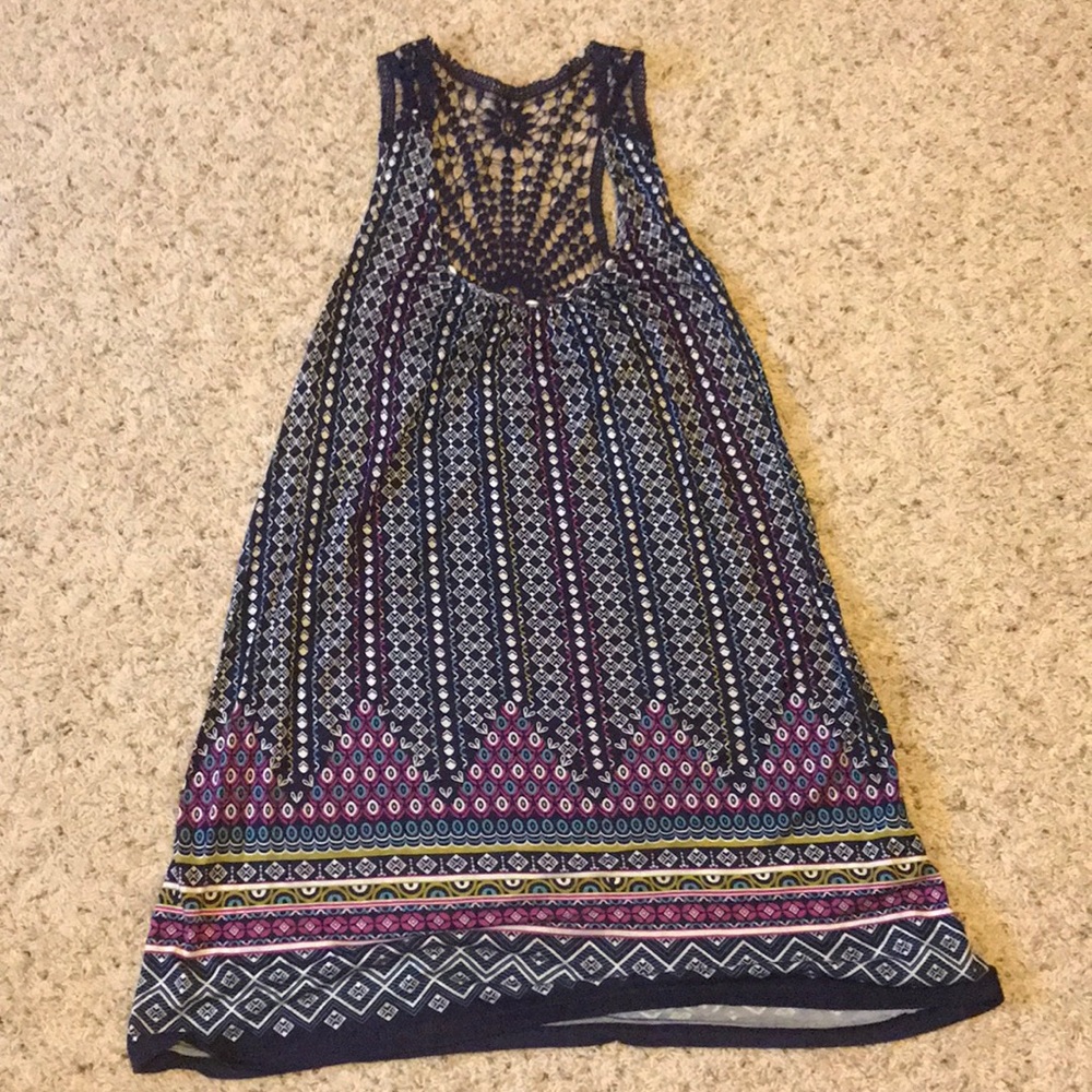 One clothing dress. Long. Nice summer dress.