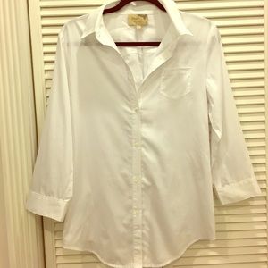 Elizabeth and James white button down shirt.