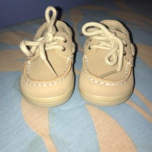 Sperry Top-Slider baby boy shoes. Size 1 month