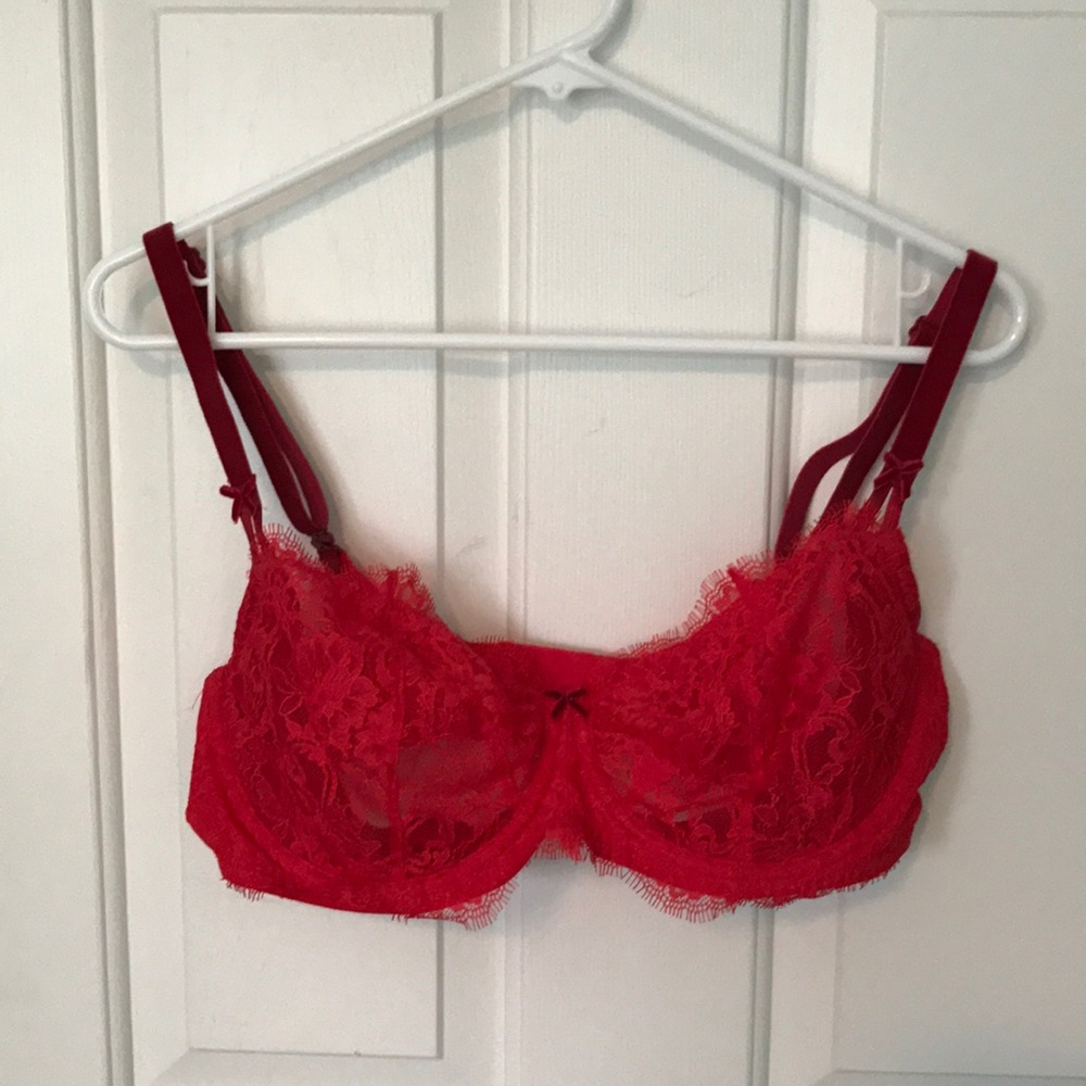 NWOT VS Wicked Unlined red bra