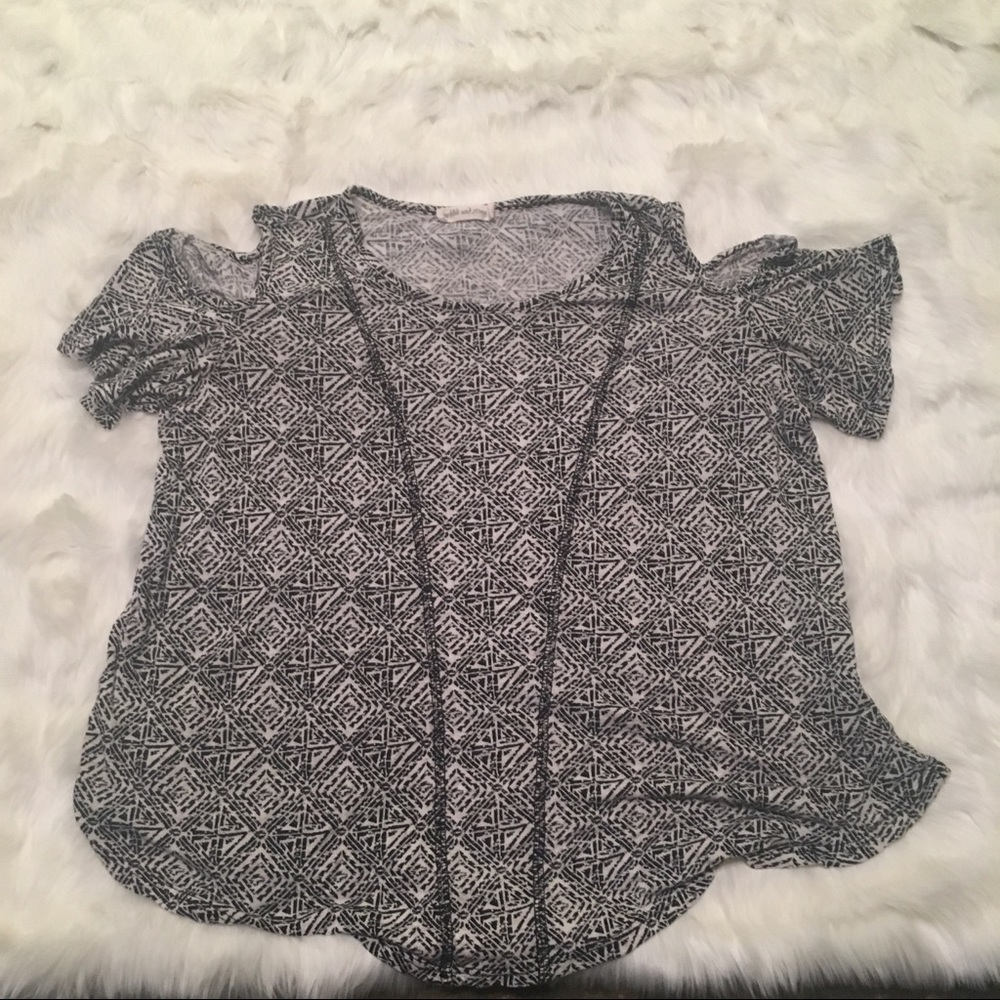 Pebble & Stone Cold Shoulder Top - image 1