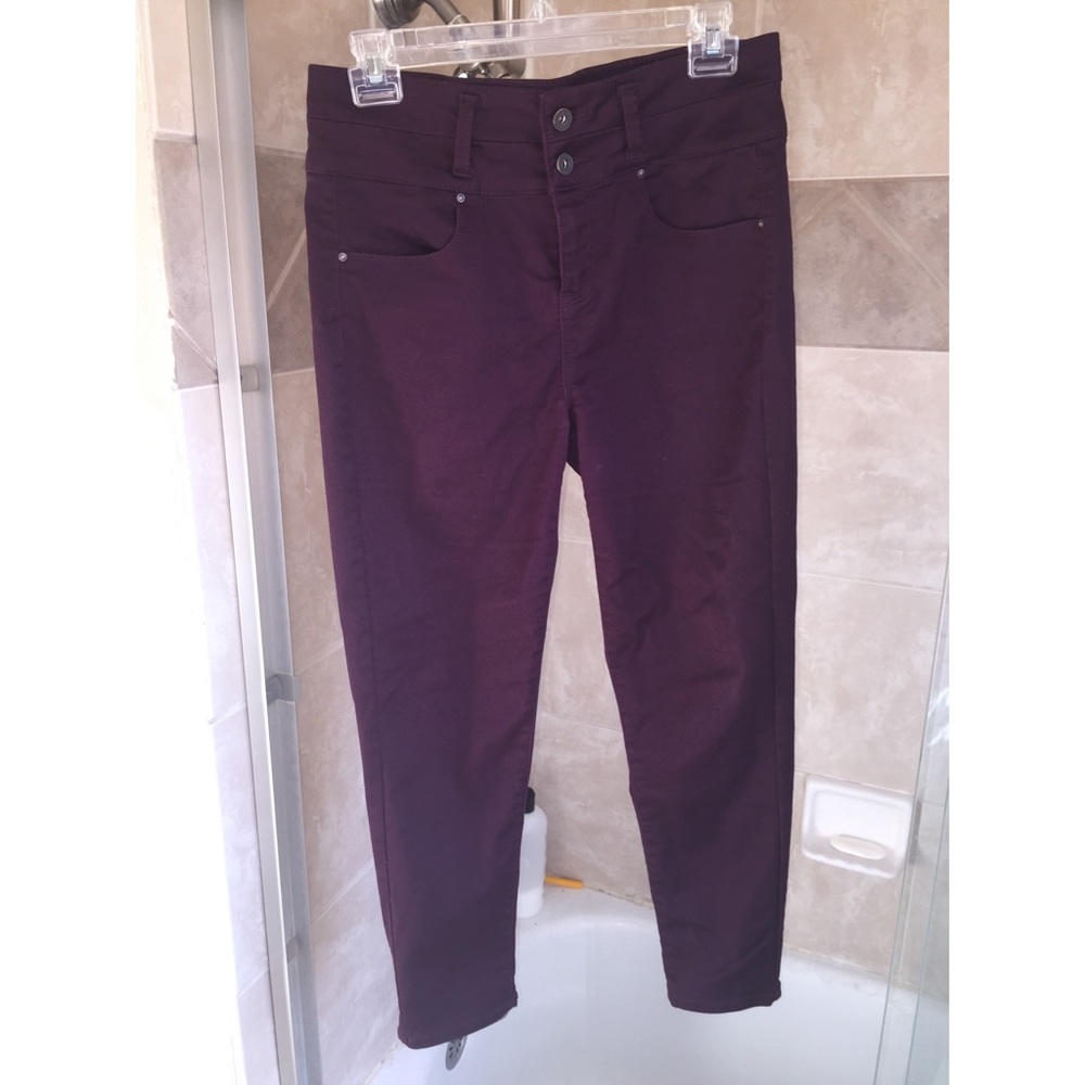 Burgundy tinseltown skinny pants! (Size 9)🍁