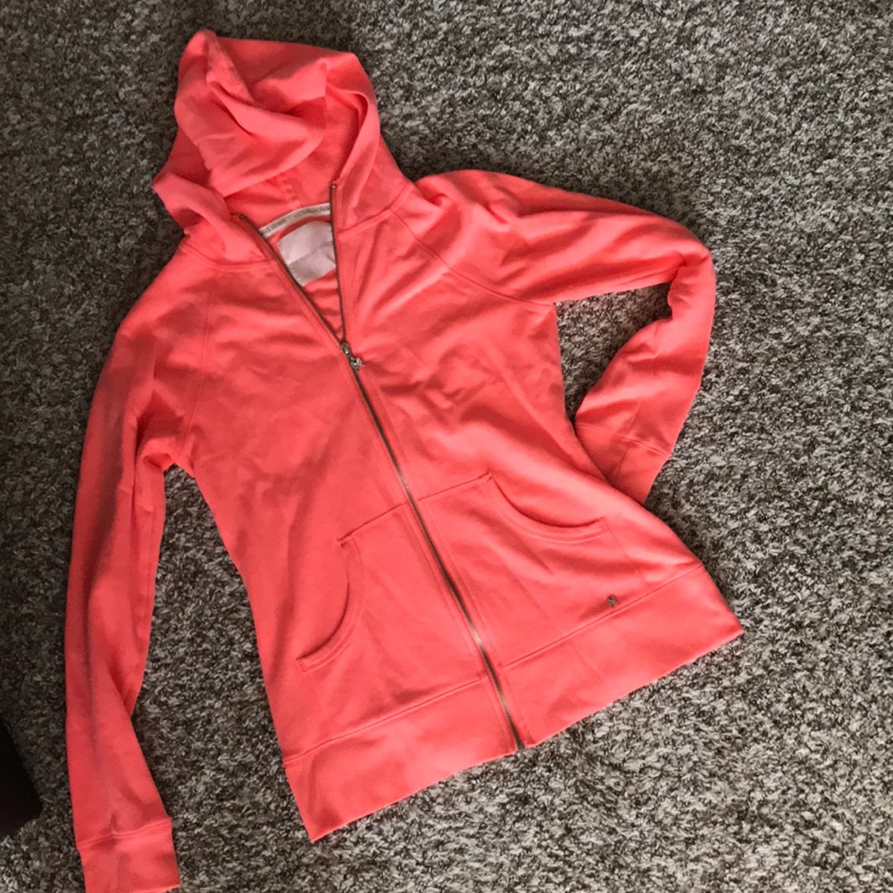 VS Angel coral hooded zip up