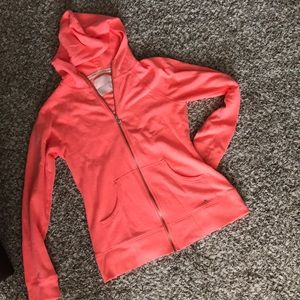 VS Angel coral hooded zip up