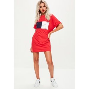 🌟 HP🌟 Missguided Red Oversized T shirt dress