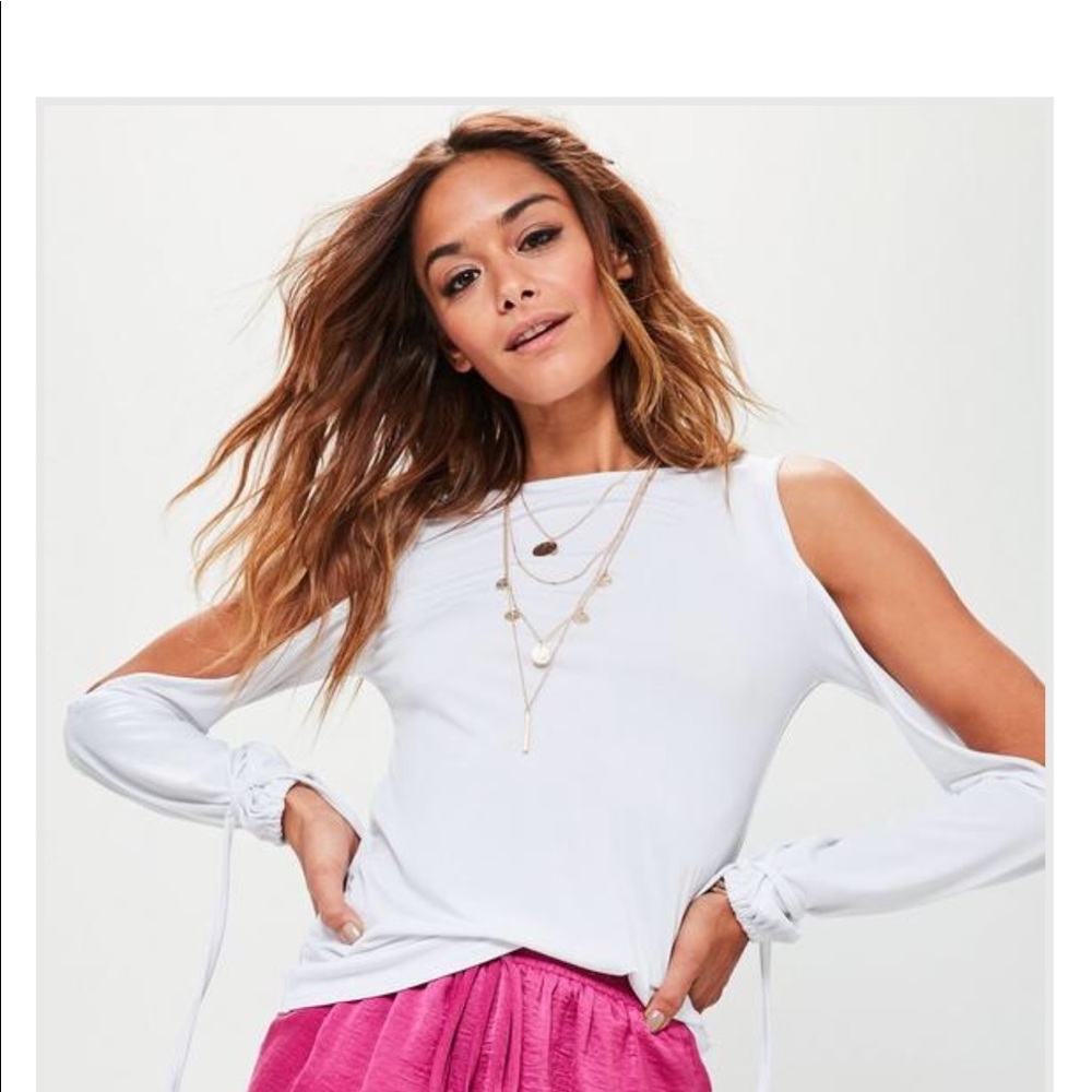Shoulder cut off top