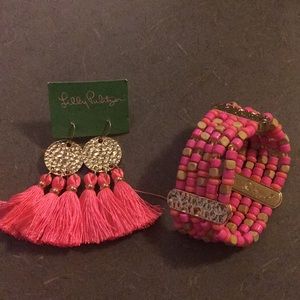 Matching Lilly Pulitzer earrings & bracelet Matching Lilly Pulitzer earrings & bracelet