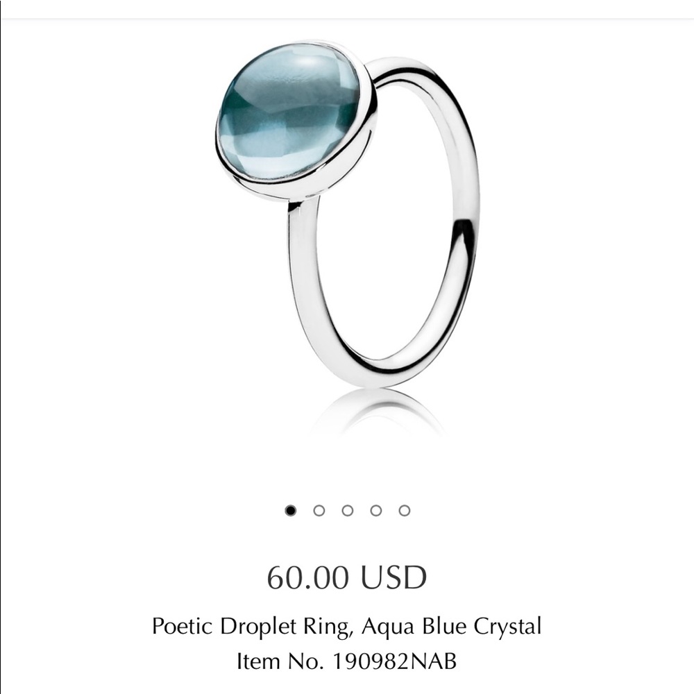Beautiful Pandora Droplet Ring