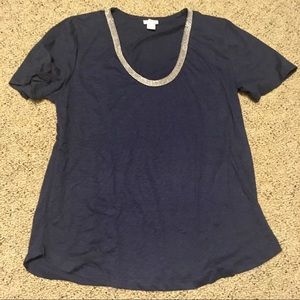 J. Crew Navy Tee