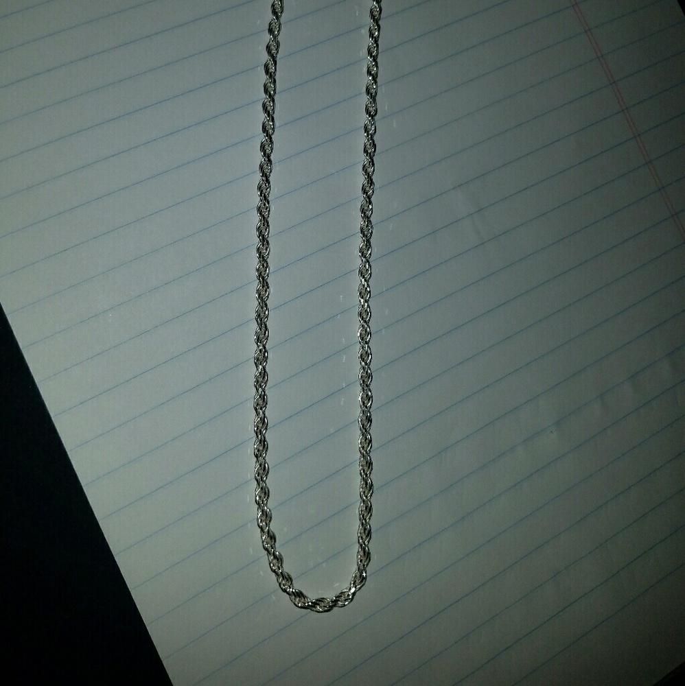 925 Italy rope chain necklace