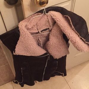 Luna hooded vest dark brown