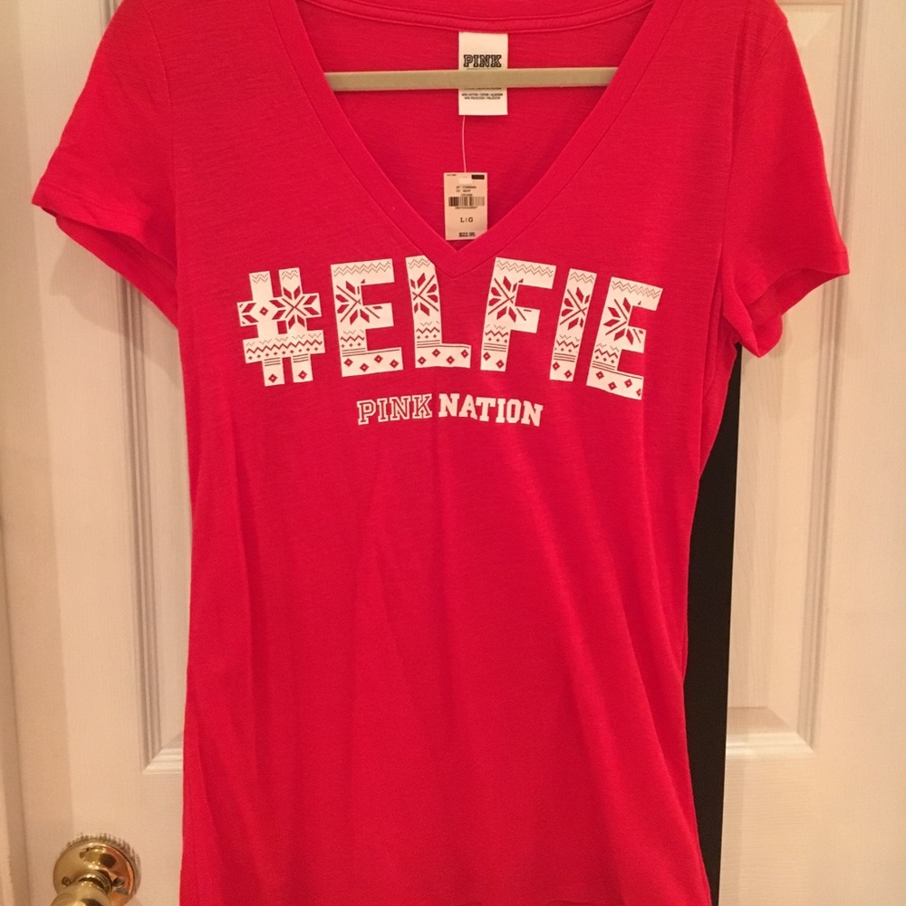 Brand new #elfie shirt from pink