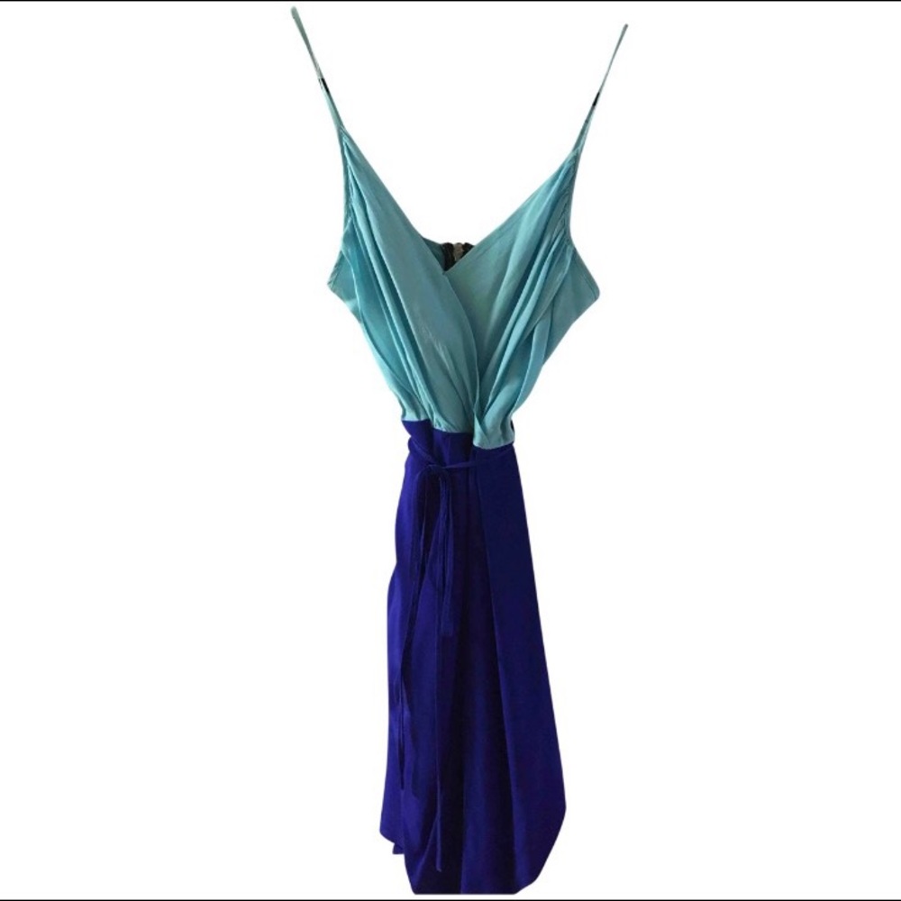 Yumi Kim Jayne silk dodger blue/turq. Dress