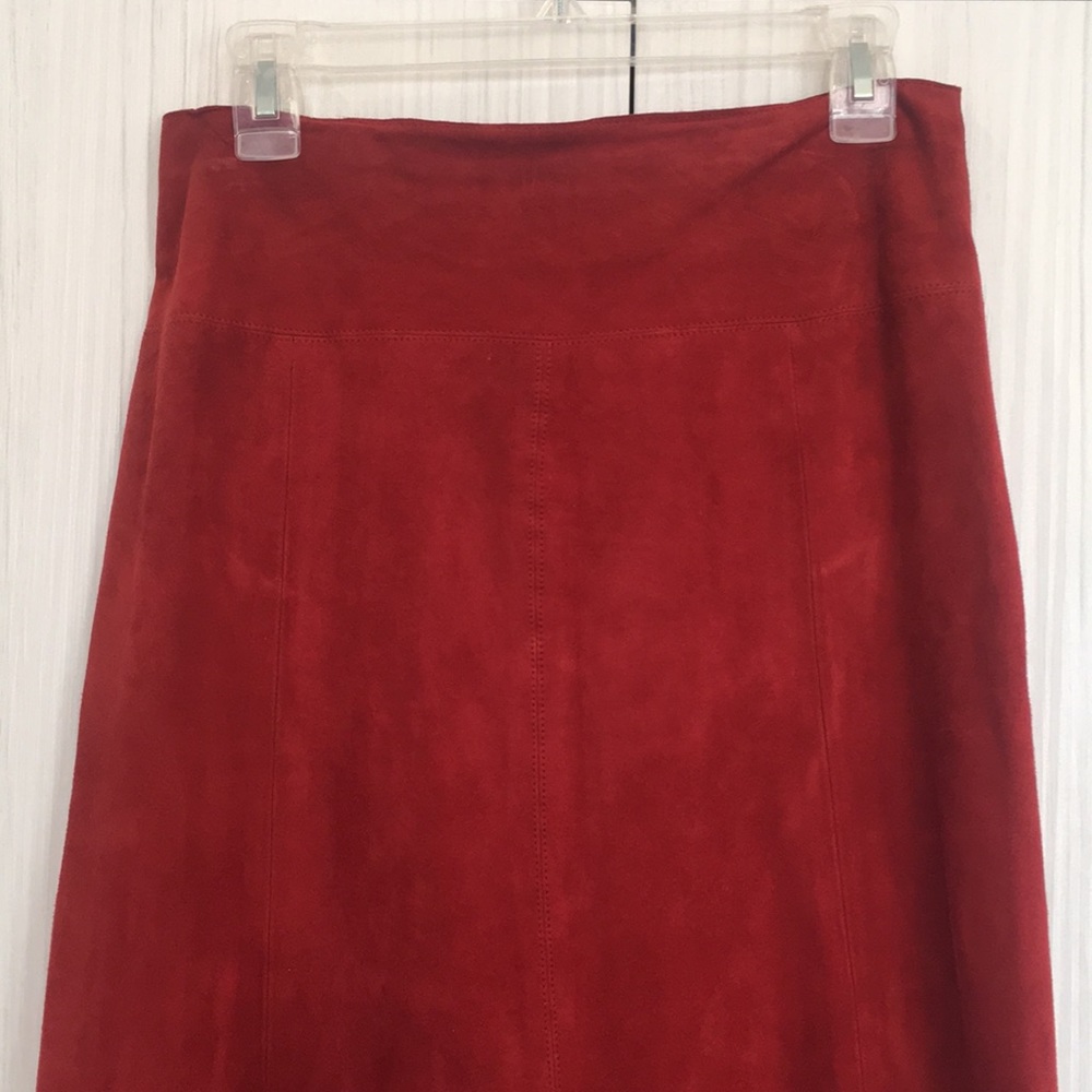 Rust Suede Skirt - Picture 3 of 3