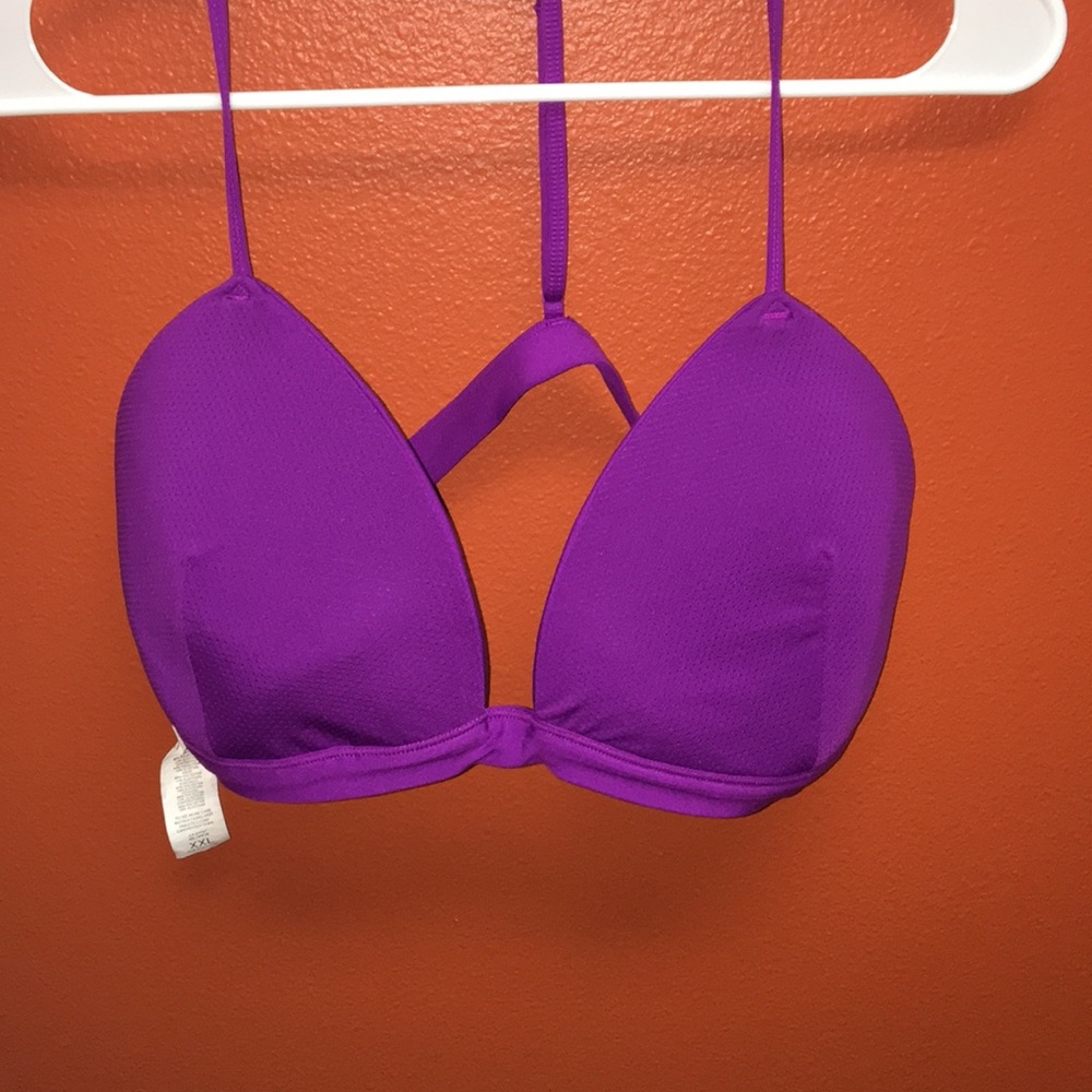 Purple sports bra