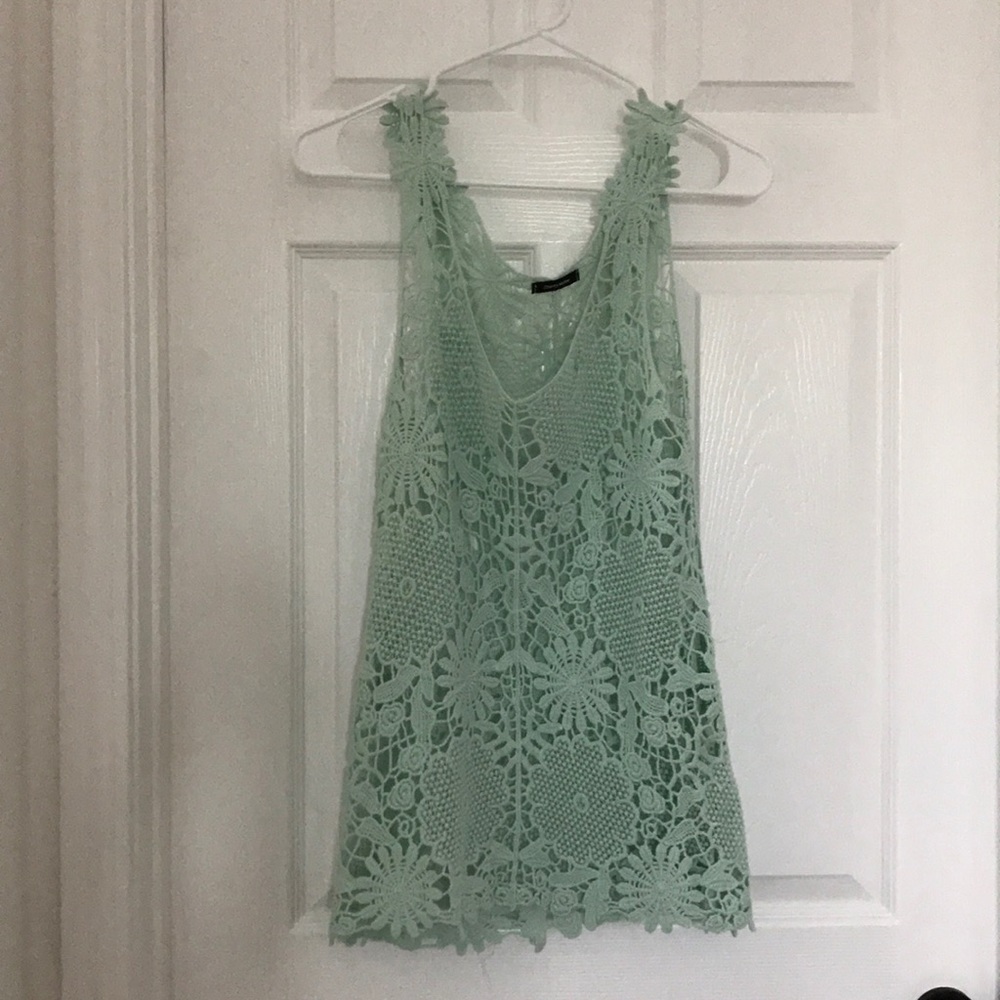 Light teal swim cover up