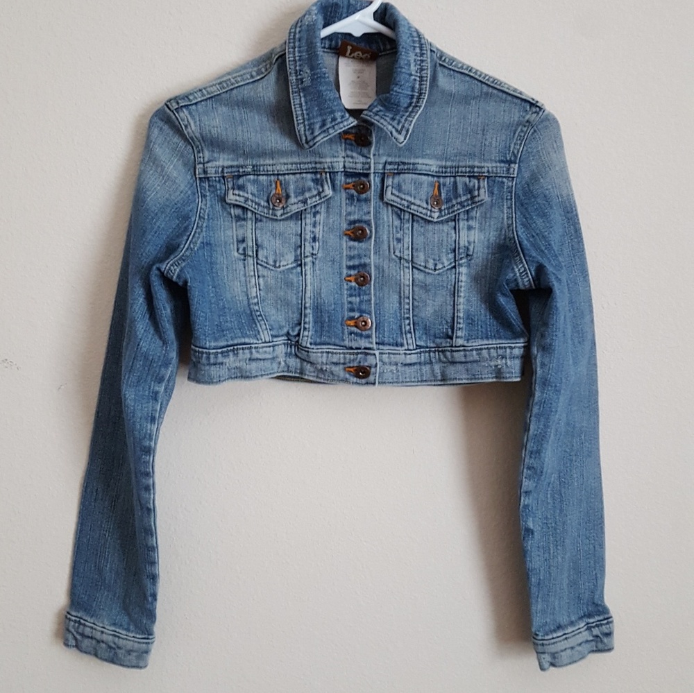 Lee crop jean jacket