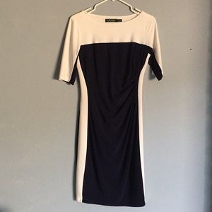 Ralph Lauren White/Navy Dress