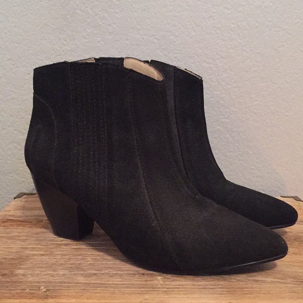 Black Suede Booties