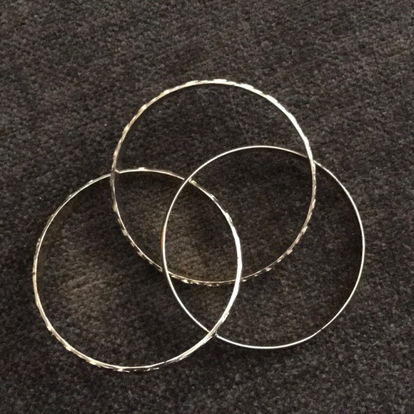 3 Bangle Metal Bracelets Welded Together, NWOT - Picture 3 of 4