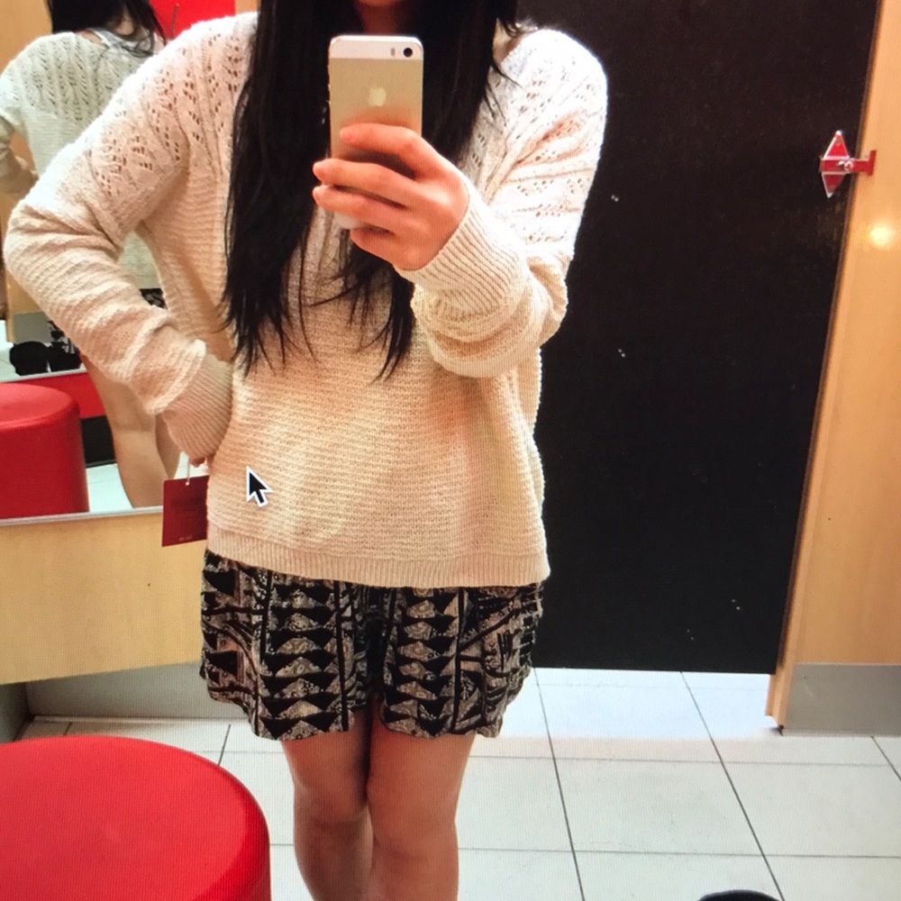 tribal patterned shorts