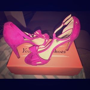 INC Fuchsia heels