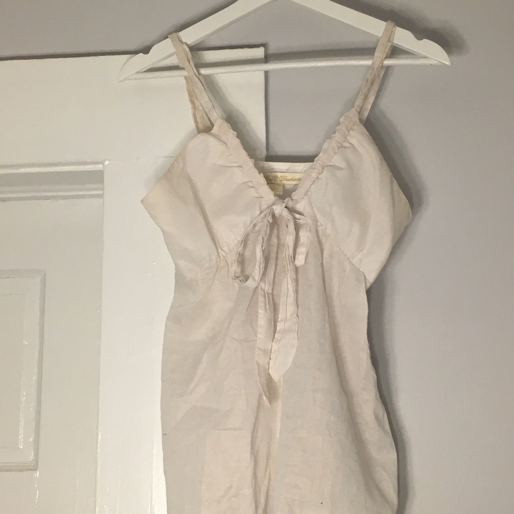 BB DAKOTA IVORY TANK TOP WITH TIES