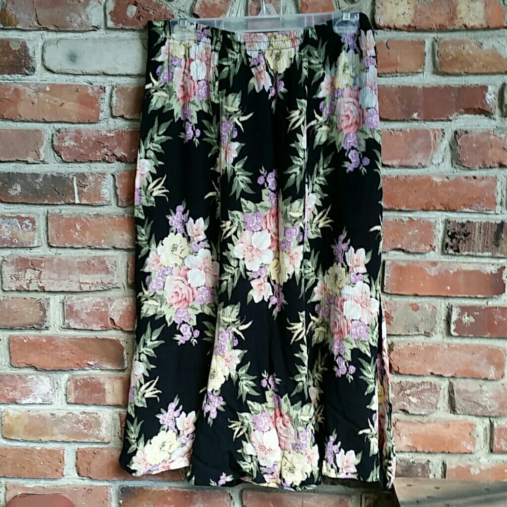 22w Sharon Anthony Floral Skirt Sz 22W