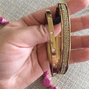 Authentic fossil yellow gold color bracelets