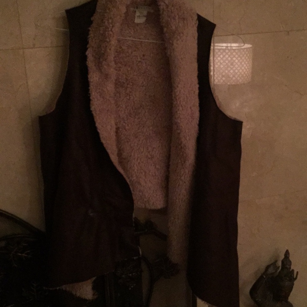 Dark brown vest
