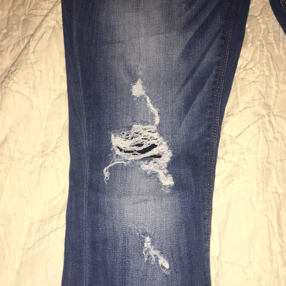Express Ripped Skinny Jeans - Picture 2 of 4