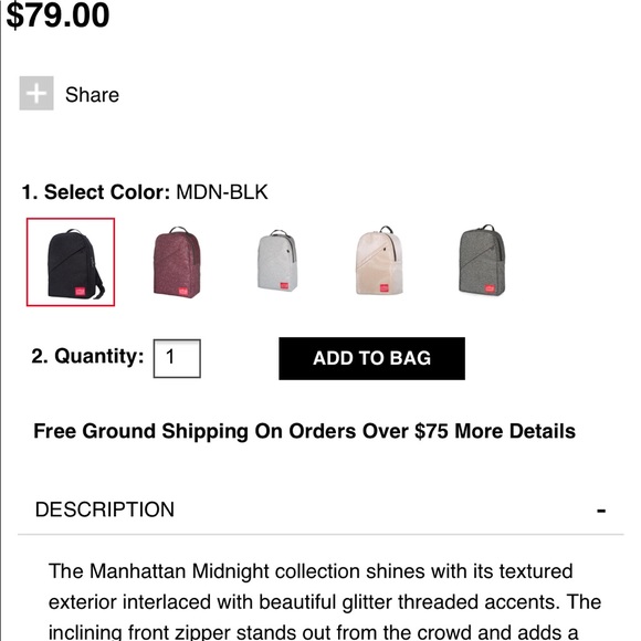 Manhattan Portage Midnight Backpack