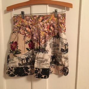 Anthropologie Leifnotes Patterned Skirt