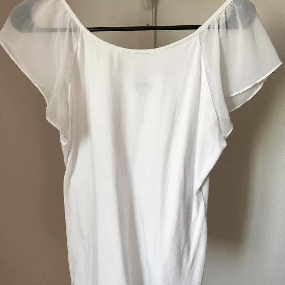 EXPRESS flutter sleeve shirt