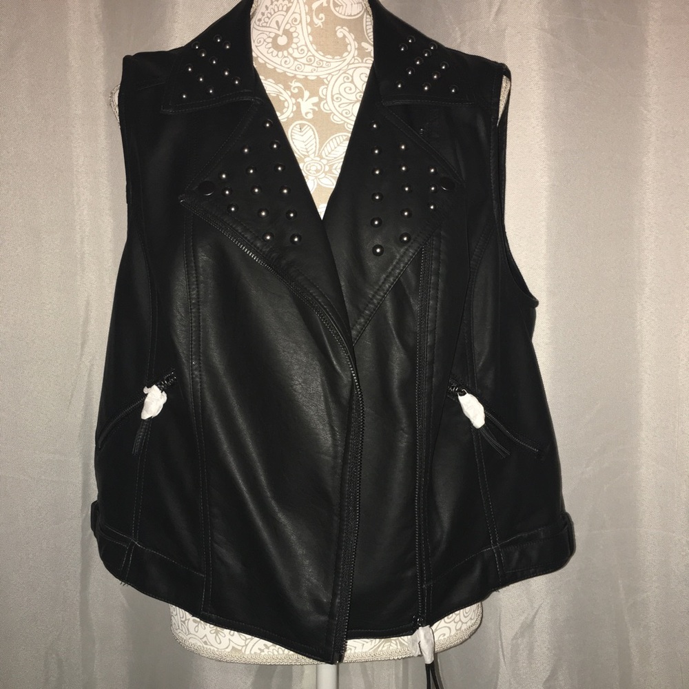 Studded "Leather" Vest
