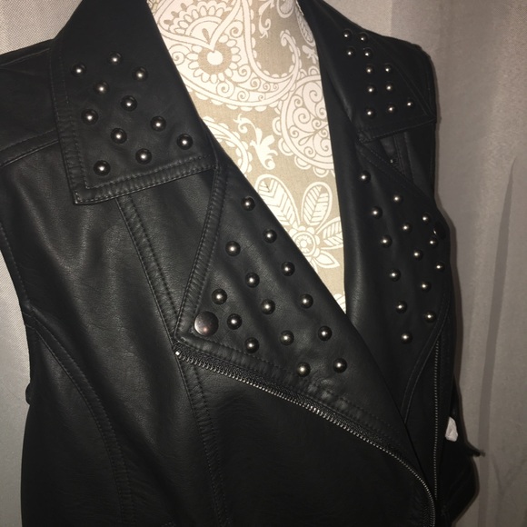 Studded "Leather" Vest - Picture 2 of 5