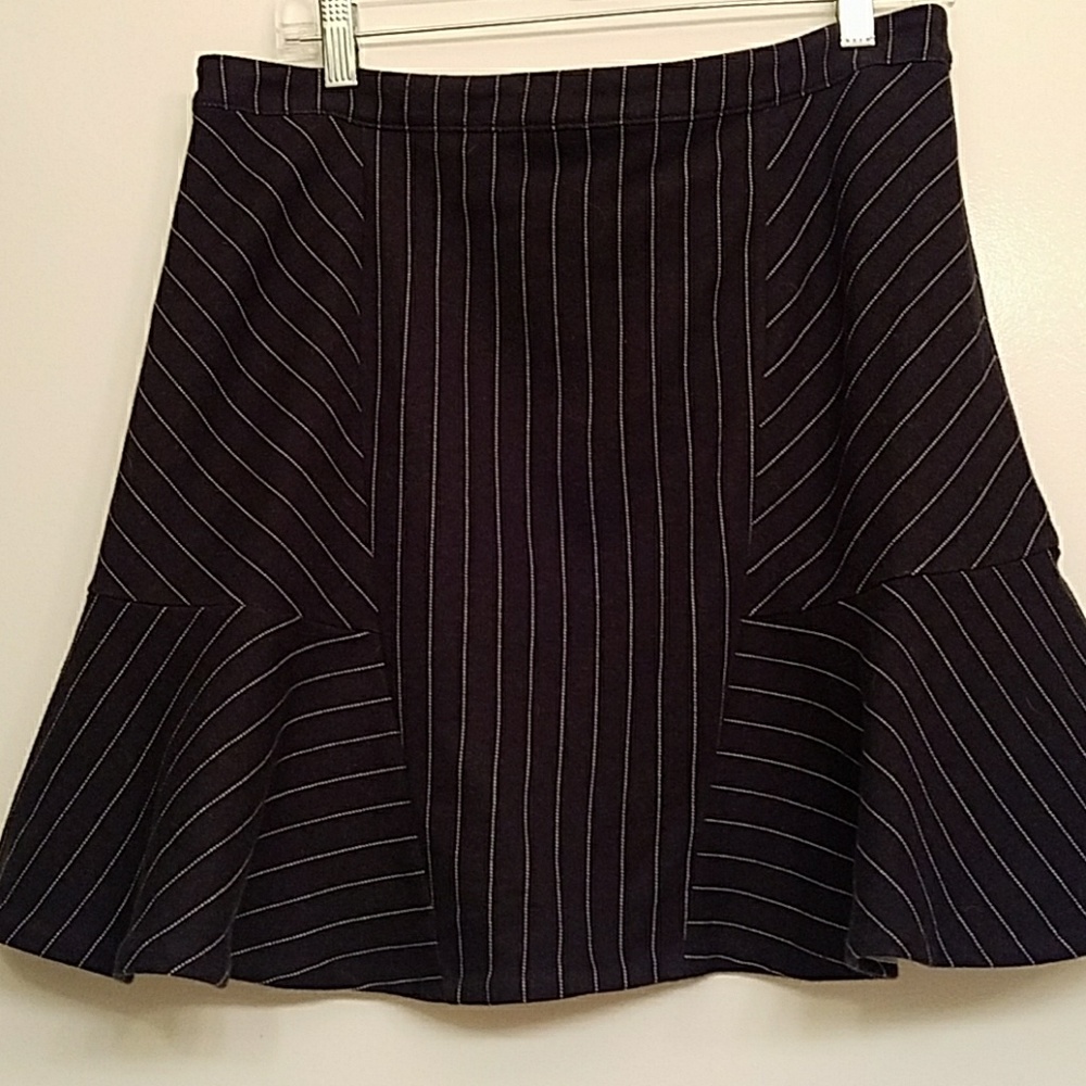 Banana Republic Navy Pinstripe Skirt
