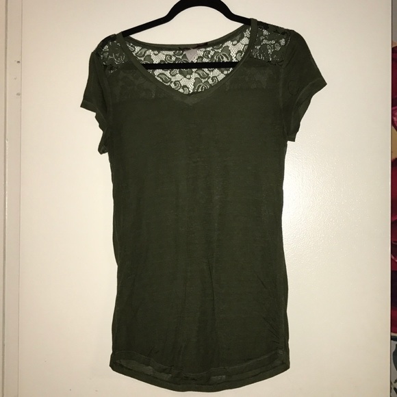 Lorena Ross Tops - sheer olive tee