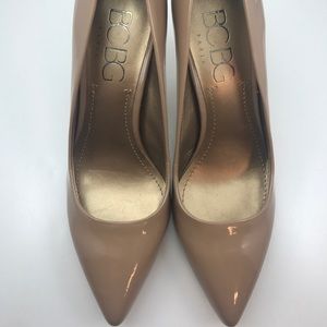 BCBG Patent Pumps