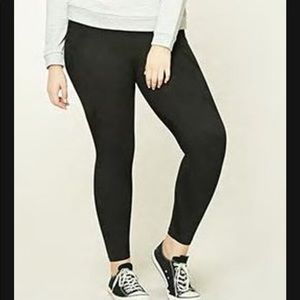 Black Suede leggings