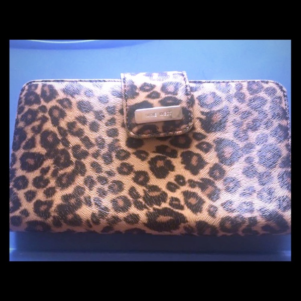 Leopard print wallet