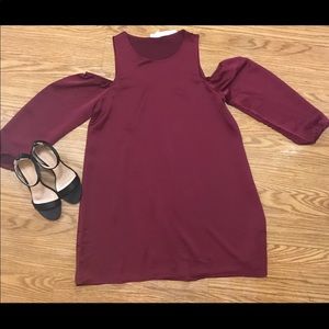 Burgundy cute dress